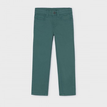 Παιδικό παντελόνι 5τσεπο slim fit για αγόρια Mayoral σκούρο πράσινο