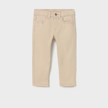 Βρεφικό παντελόνι 5τσεπο slim fit για αγόρια Mayoral μπεζ