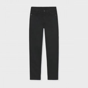 Παιδικό παντελόνι 5τσεπο slim fit για αγόρια Mayoral μαύρο