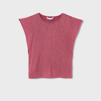Παιδική μπλούζα για κορίτσια Mayoral ροζ σκούρο
