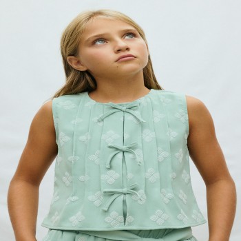Παιδικό τοπ σταμπωτό για κορίτσια Mayoral  μέντα