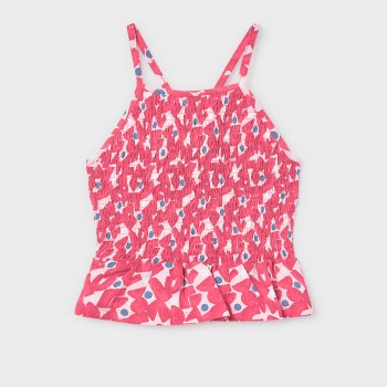 Παιδικό τοπ για κορίτσια σταμπωτό Mayoral φούξια