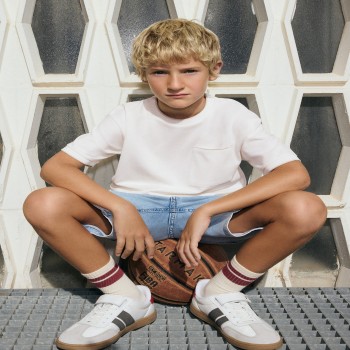 Παιδική μπλούζα για αγόρια Mayoral κρεμ