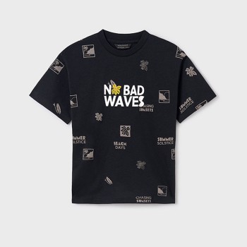 Παιδική μπλούζα για αγόρια Mayoral με σχέδια μαύρο