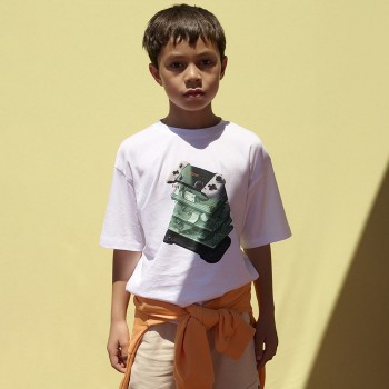 Παιδική μπλούζα για αγόρια Mayoral λευκό