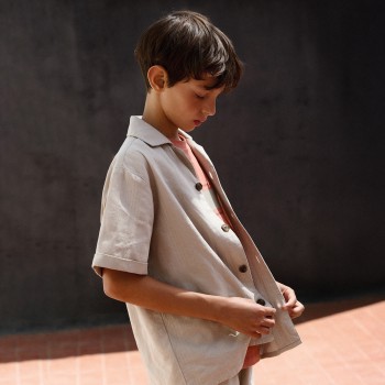 Παιδικό πουκάμισο για αγόρια Mayoral μπεζ