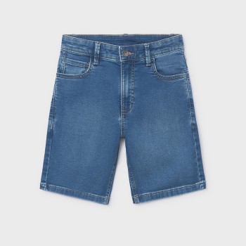 Παιδική βερμούδα για αγόρια Mayoral soft denim τζιν μπλε