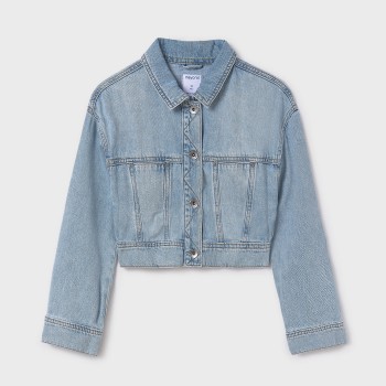 Παιδικό τζακετ τζιν για κορίτσια Mayoral πετροπλυμένο τζιν