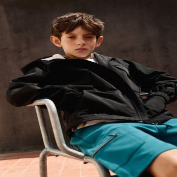 Παιδικό μπουφάν αντιανεμικό για αγόρια Mayoral μαύρο