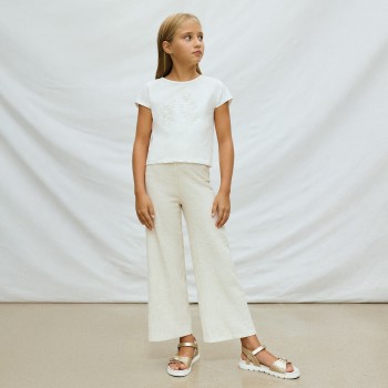 Παιδικό παντελόνι για κορίτσια Mayoral μπεζ