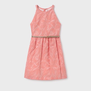Παιδικό φόρεμα για κορίτσια Mayoral ζακάρ ροζ