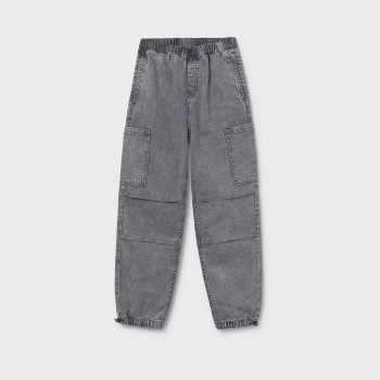 Παιδικό παντελόνι denim cargo parachut για αγόρια Mayoral γκρι
