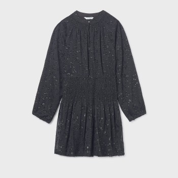 Παιδικό φόρεμα γάζα lurex για κορίτσια Mayoral μαύρο