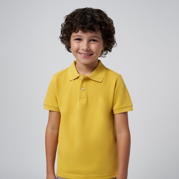 Παιδική μπλούζα πόλο για αγόρια Mayoral κίτρινο