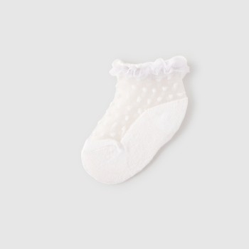Βρεφικά καλτσάκια για κορίτσι Mayoral λευκό