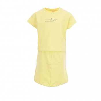 Παιδικό σετ με φούστα για κορίτσια Joyce κίτρινο