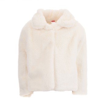 Παλτό παιδικό για κορίτσια Joyce λευκό