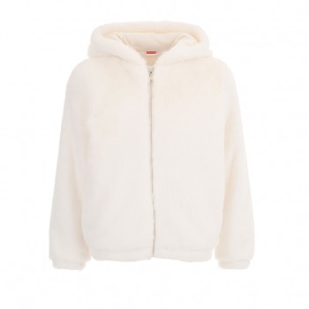 Παιδική γούνα για κορίτσια Joyce  λευκή