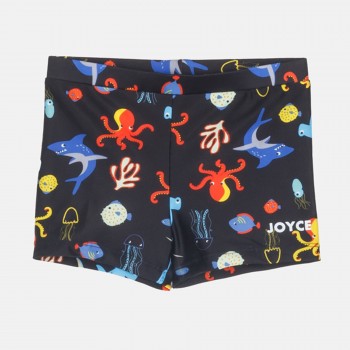 Παιδικό μαγιό για αγόρια Joyce μαύρο με ψαράκια