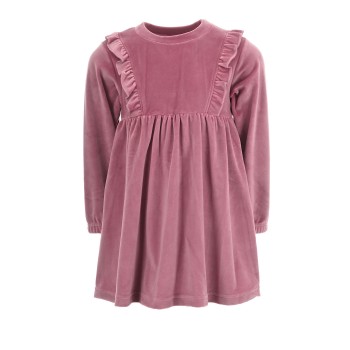 Παιδικό φόρεμα βελουτέ Joyce σάπιο μήλο