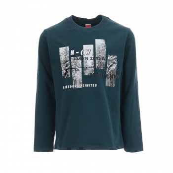 Παιδική μπλούζα  για αγόρι Joyce κυππαρισί