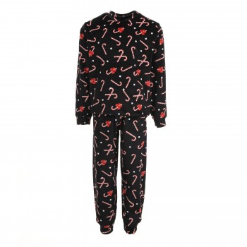 Παιδική πυζάμα χριστουγεννιάτικη unisex Joyce μαύρο