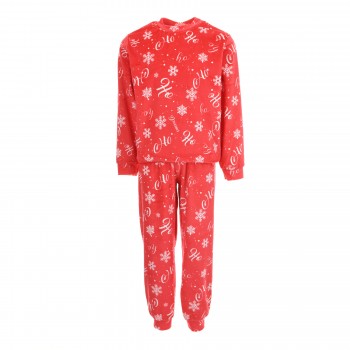 Παιδική πυζάμα χριστουγεννιάτικη για κορίτσια Joyce κοκκινή