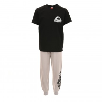 Παιδικό σετ φόρμα αχνούδιαστη για αγόρια Joyce μαύρο- γκρι