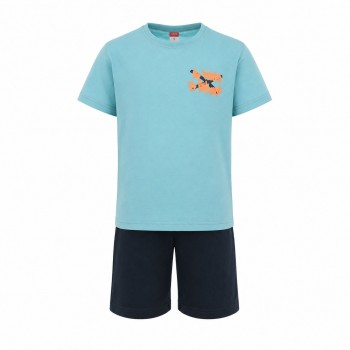 Παιδικό σετ για αγόρια Joyce μέντα-μαρέν