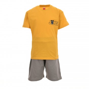 Παιδικό σετ για αγόρια Joyce μουσταρδί-γκρι