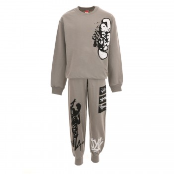 Παιδικό σετ φόρμα αχνούδιαστη για αγόρια Joyce γκρι