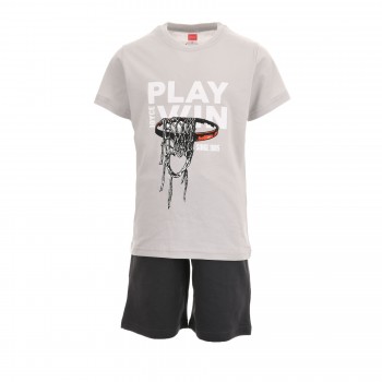 Παιδικό σετ για αγόρια Joyce γκρι- μαύρο