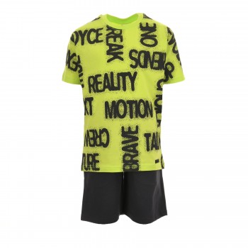 Παιδικό σετ για αγόρια Joyce λαχανί-μαύρο