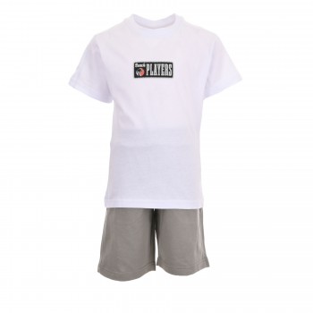 Παιδικό σετ για αγόρια Joyce λευκό-γκρι