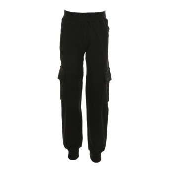 Παιδικό παντελόνι φόρμας για αγόρια αχνούδιαστο Joyce μαύρο