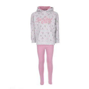 Παιδικό σετ ρούχα για κορίτσια Ebita γκρί-ροζ