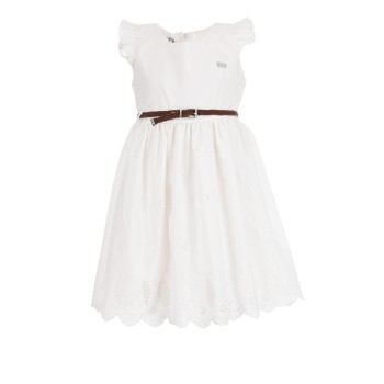 Παιδικό φόρεμα για κορίτσια Ebita λευκό