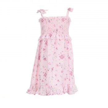 Παιδικό φόρεμα για κορίτσια Ebita ροζ φλοράλ