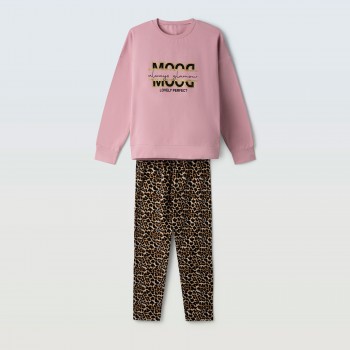 Παιδικό σετ με κολάν Ebita ροζ-animal