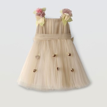 Παιδικό φόρεμα με τούλι για κορίτσια Ebita εκρού
