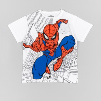 Παιδική μπλούζα για αγόρια Losan με spiderman λευκό