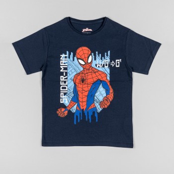 Παιδική μπλούζα για αγόρια Losan με spiderman σκούρο μπλε