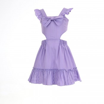 Παιδικό φόρεμα για κορίτσια M&B cut out λιλά