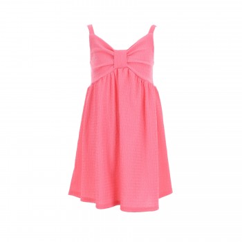 Παιδικό φόρεμα γκοφρέ για κορίτσια Domer ροζ