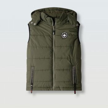 Παιδικό αμάνικο για αγόρια Hashtag χακί