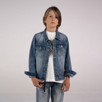 Παιδικό μπουφάν τζιν για αγόρια Hashtag