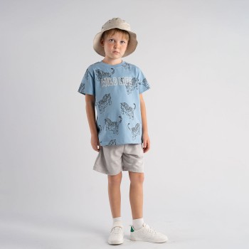 Παιδικό σετ για αγόρια Hashtag σιέλ-γκρι