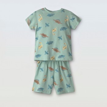 Παιδική πυζάμα με δεινόσαυρο για αγόρια Hashtag μέντα