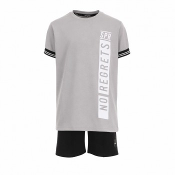 Παιδικό σετ για αγόρια Sprint γκρι-μαύρο