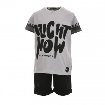 Παιδικό σετ για αγόρια Sprint γκρι- μαύρο